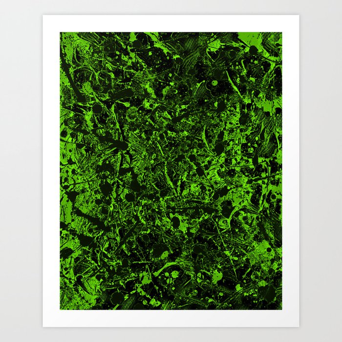 Remnants Green Art Print