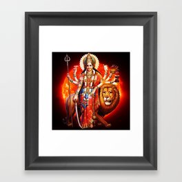 Hindu Durga 8 Framed Art Print