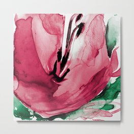 Soul Flower 2020-2l by Kathy Morton Stanion Metal Print | Flowerart, Watercolorflowers, Poppy, Flower, Painting, Flowers, Floralpainting, Contemporary, Watercolor, Floral 