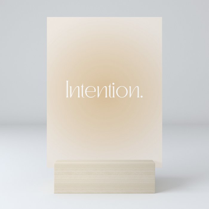 Intention neutral Mini Art Print