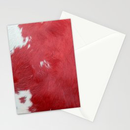 Pink Cowhide, Cow Skin Print Pattern Stationery Card