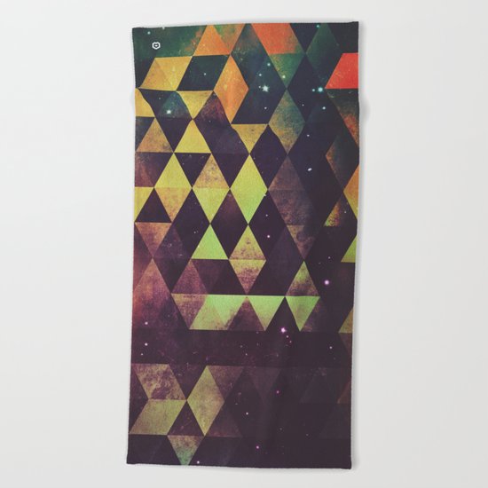 yrgyle nyyt Beach Towel