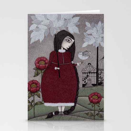 Winterbird, or Hope is a Thing With Feathers Stationery Cards