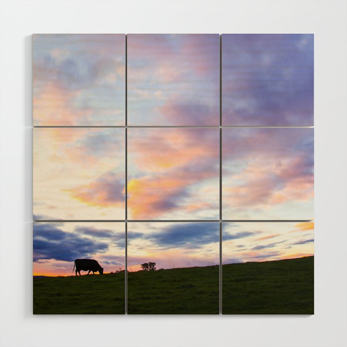 Sonoma County Sunset Wood Wall Art