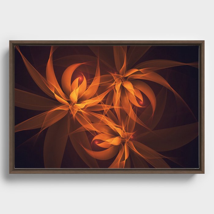 the orange garden 1 Framed Canvas