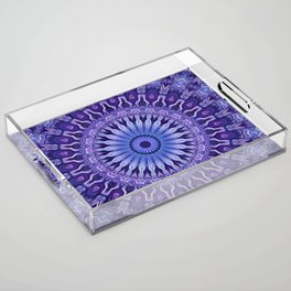 Blue & Purple Mandala Acrylic Tray