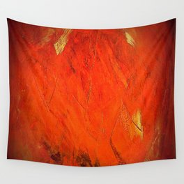 Italian Style Orange Stucco - Adobe Shadows Wall Tapestry | Italian, Burntorange, Painting, Vintage, Forboys, Impressionism, Masculine, Orange, Digital, Acrylic 