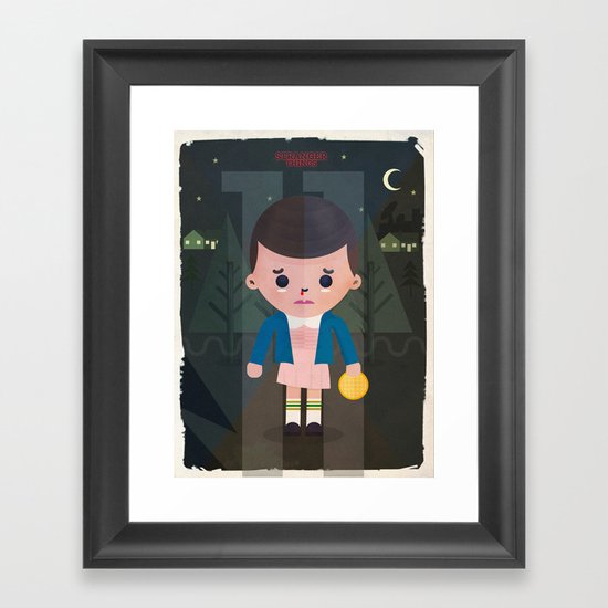 Stranger Things fan art Framed Art Print