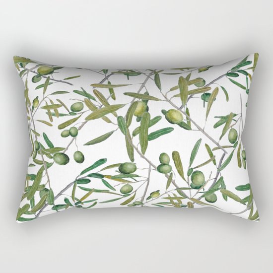 olive pattern Rectangular Pillow