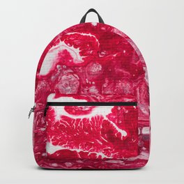 Fluid Expressions - Red Backpack | Painting, Other, Red, Creepy, Halloween, Fluidart, Lacing, White, Flowart, Gowiththeflow 