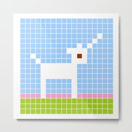 Unicorn 4 - Pixel art Metal Print