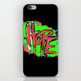 Hope (retro neon 80's style) iPhone Skin