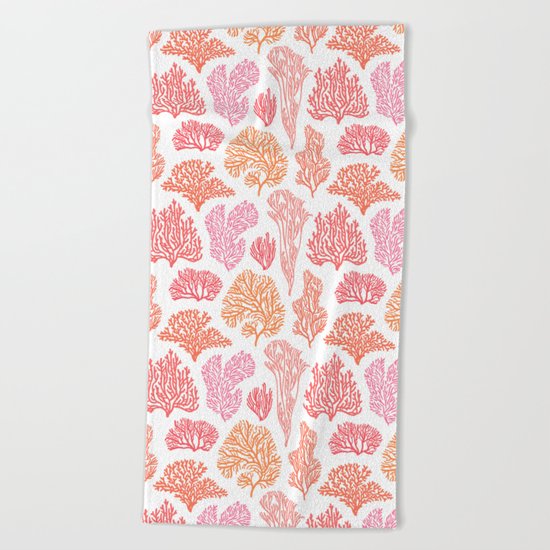 Coral Mania Beach Towel