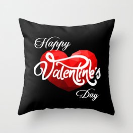 Happy valentine's day Throw Pillow