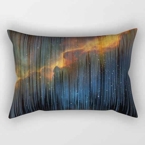 Planet Pixel Fall Down Rectangular Pillow