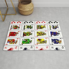 65 MCMLXV Cosplay Royal Flush Deck of Cards Pattern Rug