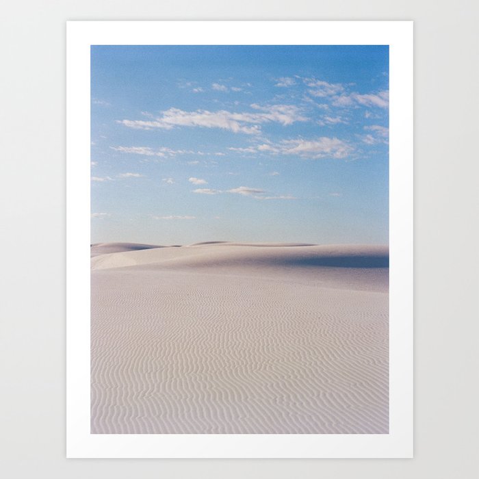 White Sands New Mexico Sunrise V on Film Art Print