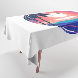 Summer Beach Sunset Tablecloth