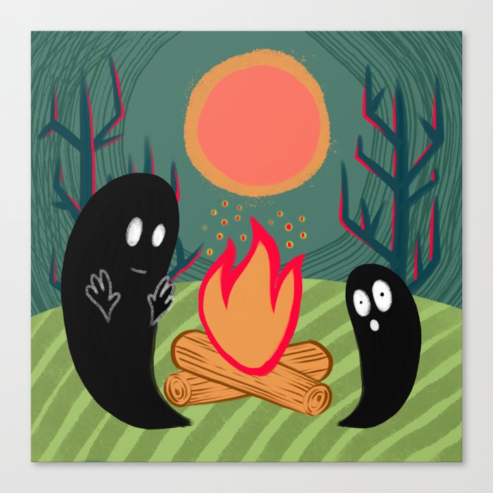 Ghost Camping Canvas Print