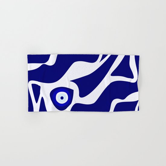 Evil Eye Lava Pattern Hand & Bath Towel