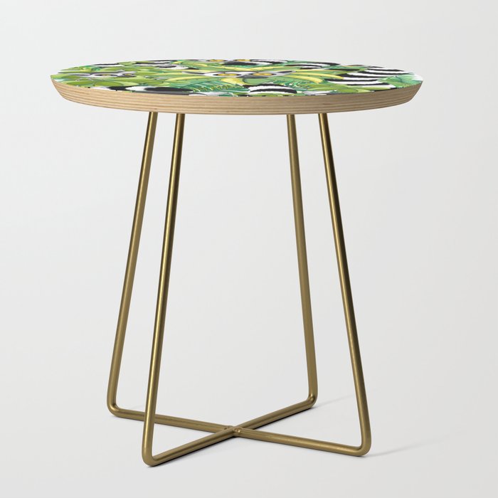 Lemurs On Madagascar Rainforest Side Table By Bluedarkatlem