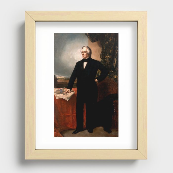 President Millard Fillmore Portrait Recessed Framed Print