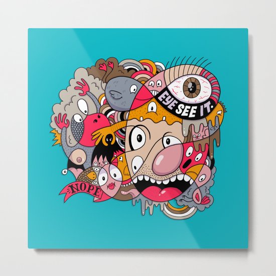 See it. Metal Print
