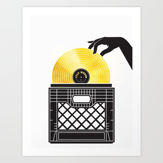 Gold Digger Art Print