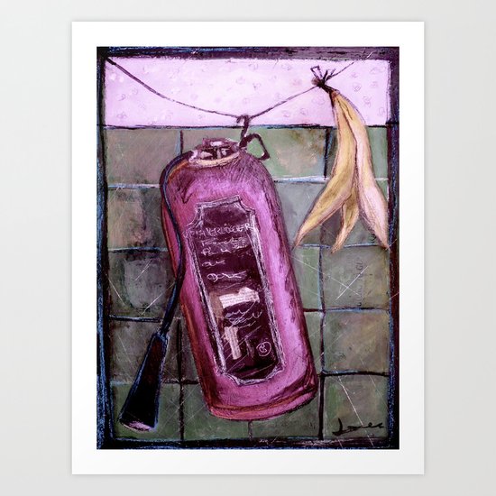 extincteurs et les bananes Art Print