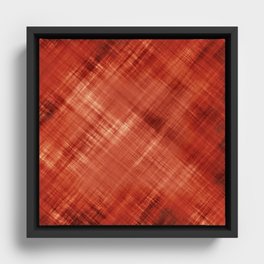 Grunge Dark Red Framed Canvas