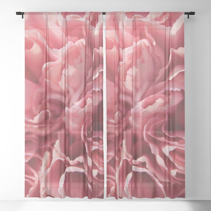 The Pink Flower Sheer Curtain