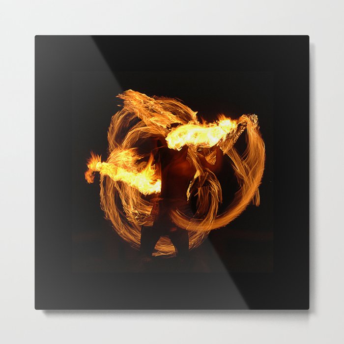 Fire Dancer Metal Print