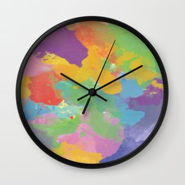 Watercolor Splatter Wall Clock