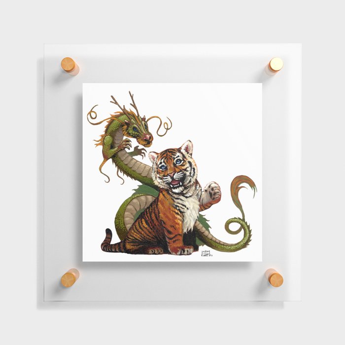 Tiger and Dragon Floating Acrylic Print