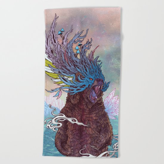 Journeying Spirit (Bear) Beach Towel