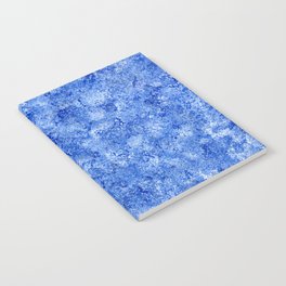 Ultramarine Blue and White Notebook