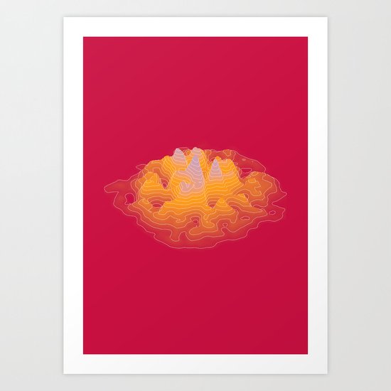 geography for the waiting unknown b Art Print