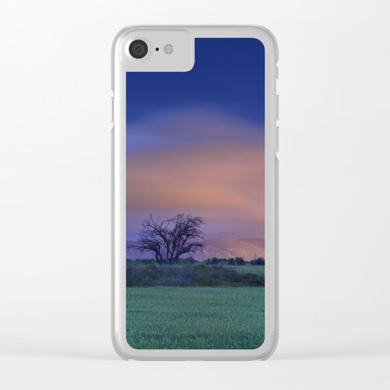 "Blue night" Clear iPhone Case