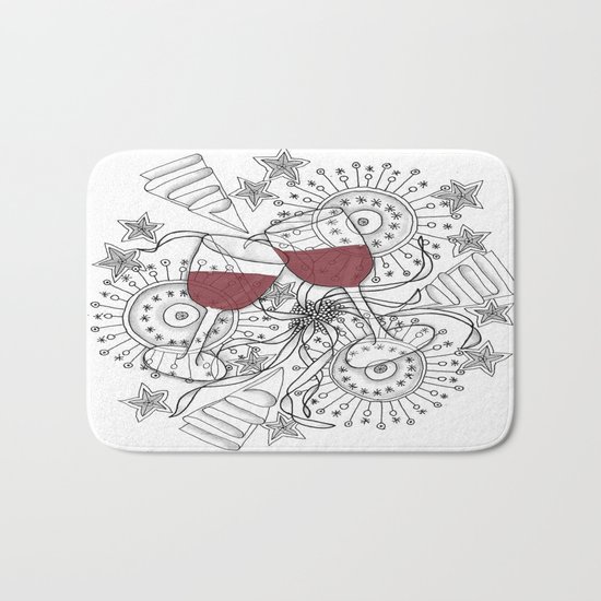 Zentangle Celebrate Everything Bath Mat