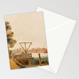 Millbank by David Cox (c 1810) Stationery Card