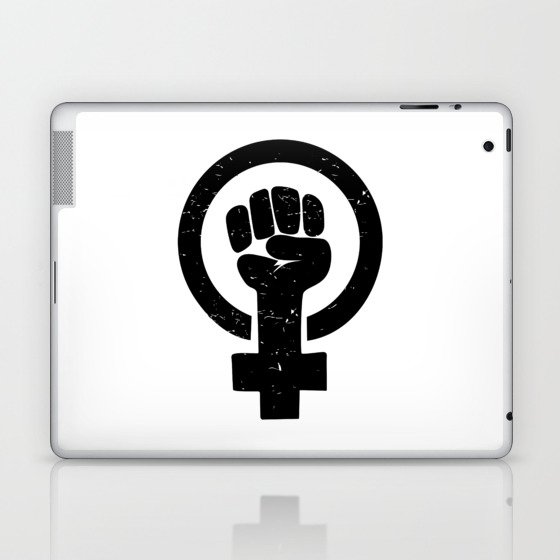 Feminist Raised Fist Laptop & iPad Skin