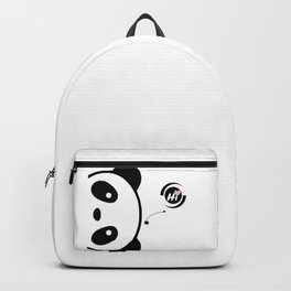 Little Panda: Hi! Backpack | Darkeyecircles, Lovely, Hi, Cute, Panda, Drawing, Animal, Background, Pillow, Design 
