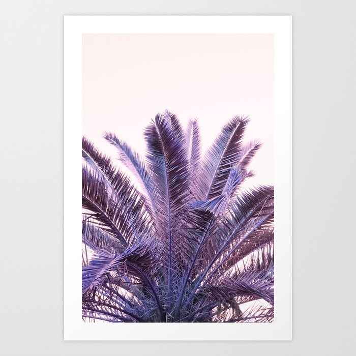 Palm Leaves Beach Dream #1 #tropical #wall #art #society6 Art Print