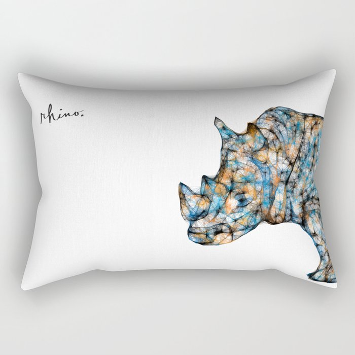 Rhinoceros Rectangular Pillow