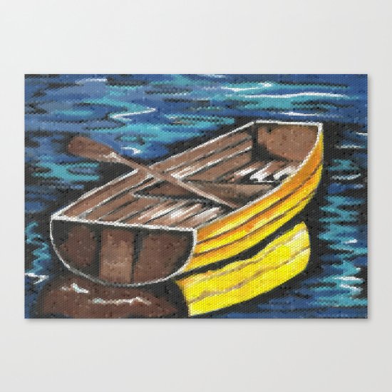 Wooden Dinghy Canvas Print