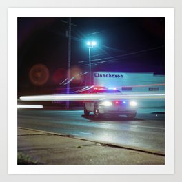 Woodhaven Art Print | Carney, Night, Photo, Color, Lights, Maryland, Mediumformat, Baltimore, Curated, 120Film 