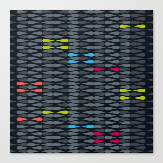 dropsstripes Canvas Print