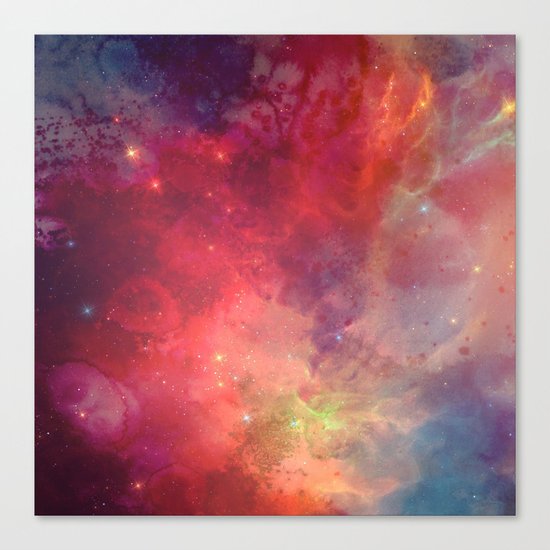 Watercolor space #4 Canvas Print