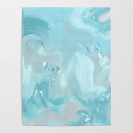 Abstract turquoise carnival Poster