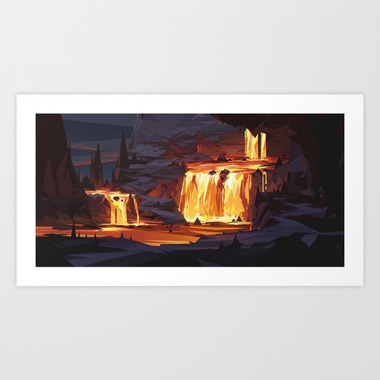 Red Mountain Art Print
